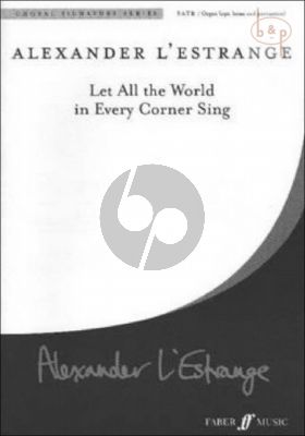 Let all the World in Every Corner Sing SATB-Organ[opt. Brass and Perc.]