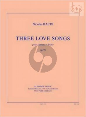3 Love Songs Op.96