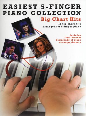 Easiest 5 Finger Piano Collection Big Chart Hits (15 Popular Chart Hits)