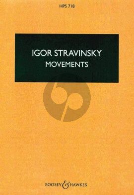 Strawinsky Movements Piano and Orchestra Study Score