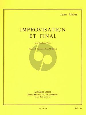 Rivier Improvisation et Final Oboe-Piano
