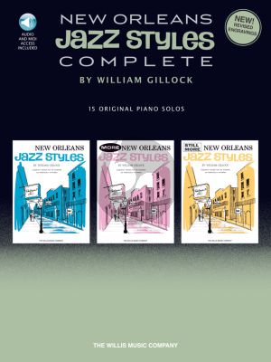 Gillock New Orleans Jazz Styles Complete for Piano Book with Audio Online (Mid to Late Intermediate Level)
