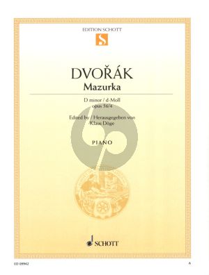 Dvorak Mazurka d-moll Op.56 No.4 fur Klavier (edited Klaus Doge)