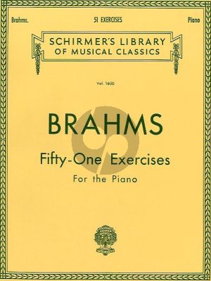 Brahms 51 Exercises Piano