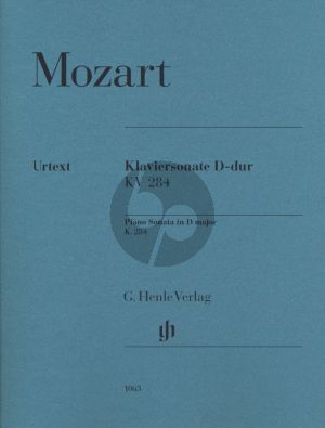 Mozart Sonata D-major KV 284 (205b) for Piano Solo (Edited by Ernst Herttrich - Fingering by H.M.Theopold) (Henle-Urtext)