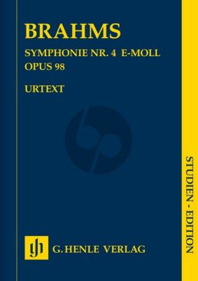 Brahms Symphony No.4 Op.98 e-minor for Orchestra Study Score (edited by Robert Pascall) (Henle-Urtext)