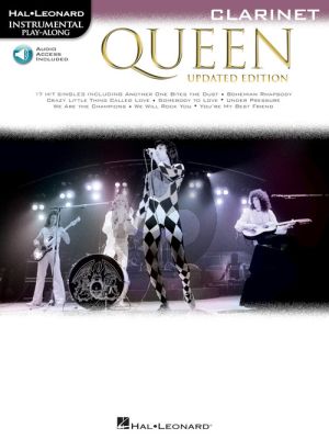 Queen 17 Songs Instrumental Play-Along for Clarinet (updated edition) (Book with Audio online)