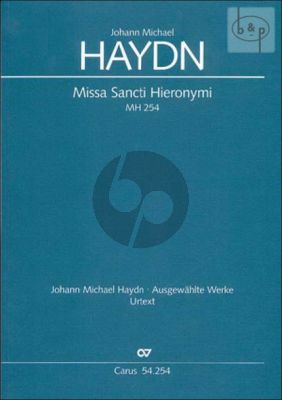 Missa Sancti Hieronymi (MH 254) (SATB[Soli]- SATB[Choir]-Winds-Bc)