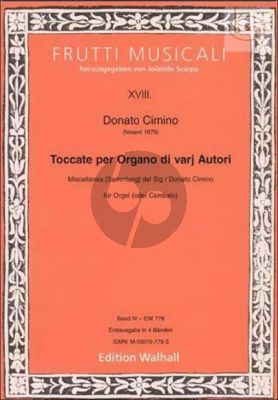 Toccate per Organo di varj Autori Vol.4