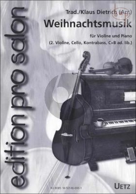 Weihnachtsmusik fur Salonensemble (Violin-Pi.) (or Fl.-Clar.[Bb]- 2 Vi.-Vc.-Db.-Piano)