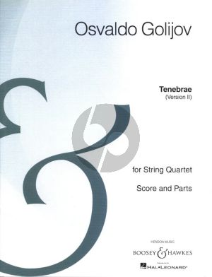 Golijov Tenebrae Version II for 2 Violins, Viola and Violoncello Score and Parts