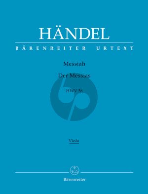 Messias / Messiah HWV 56 Soli-Chor-Orch. Viola Stimme