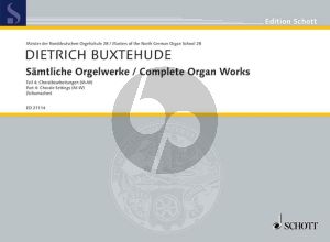 Buxtehude Samtliche Orgelwerke Vol.4 Choralbearbeitngen M-W (edited by Claudia Schumacher)