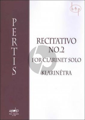 Recitativo No.2 for Clarinet Solo