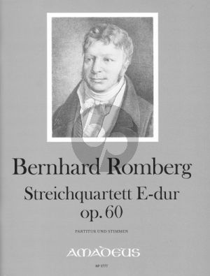 Romberg Quartet No. 11 E-major Op. 60 (Score/Parts) (edited by Yvonne Morgan)