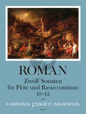 Roman 12 Sonatas Vol. 4 No. 10 - 12 Flute and Bc (edited by Harry Joelson)