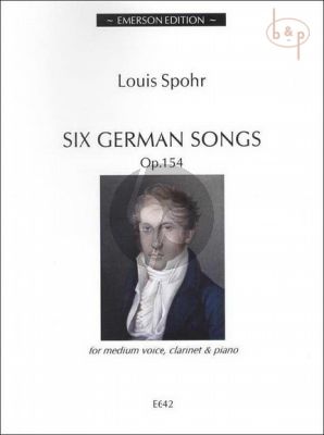 6 German Songs Op.154 (Medium Voice-Clar.[Bb]- Piano)