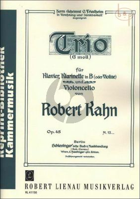 Trio g-minor Op.45 Clar.[BB][Vi.]-Violonc.- Piano)