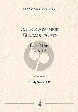 Glazunov Das Meer / La Mer Op.28 Orchester (Studienpartitur)