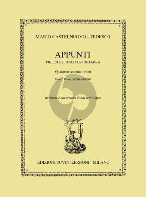 Castelnuovo-Tedesco Appunti 2 Parte 1 Danze del Seicento I Ritmi for Guitar (Ruggero Chiesa)