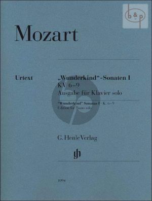Mozart Wunderkind Sonaten Vol. 1 KV 6 - 9 Piano Solo Version (edited by Wolf-Dieter Seiffert) (Henle-Urtext)