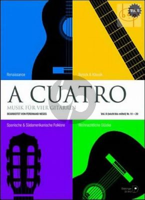 A Cuatro Vol.2 (10 Short Pieces from Renaissance-Baroque-Classic and Folklore)