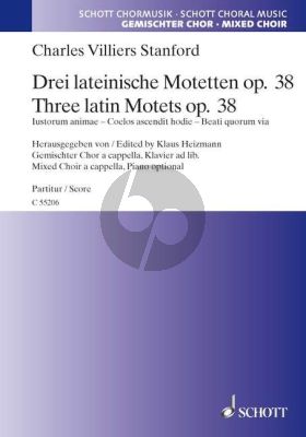 Stanford 3 Latin Motets Op. 38 SATB with Piano opt. (edited by Klaus Heizmann)