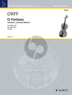 Orff O Fortuna (from Carmina Burana) Violin solo (arr. Adrian Varela)