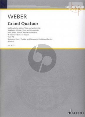 Grand Quatuor B-flat major WeV P.5 (1809) (Piano-Vi.-Va.-Vc.)