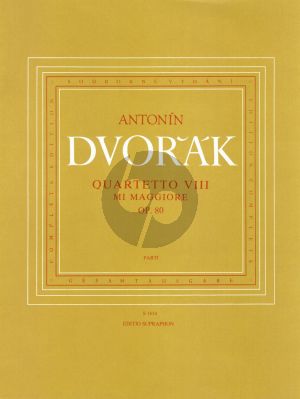 Dvorak String Quartet E-major Op.80 Set of Parts
