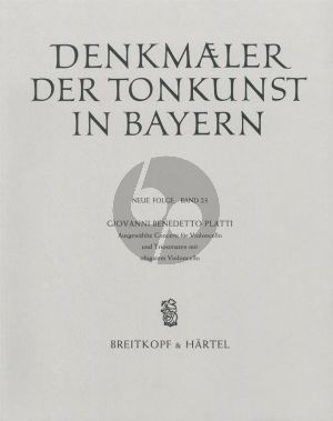 Platti Ausgewählte Concerti für Cello und Triosonaten mit obligatem Cello (Partitur) (Frohmut Dangel-Hofmann)