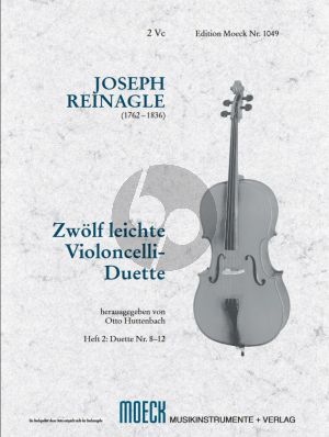 Reinagle Leichte Violoncello Duette Vol.2 (No.8 - 12) (for the use of beginners) (Huttenbach)