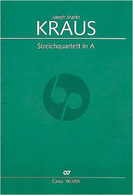 Kraus Quartet A-major VB 185 (Op.1 No.1) (Gottingen-Quartett) (Score/Parts) (edited by Sonja Gerlach)