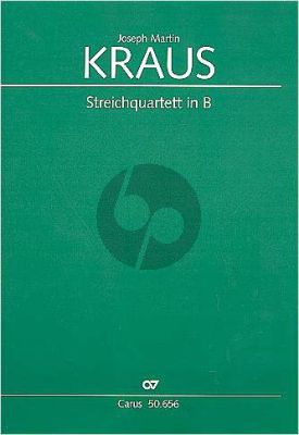 Kraus Quartet B-flat major VB 181 (Op.1 No.2) (Bratschen-Quartett) (Score/Parts) (edited by Sonja Gerlach)