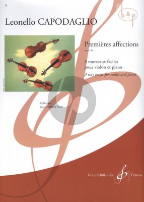 Capodaglio Premieres Affections Op.169 (3 Pieces Faciles) Violon-Piano