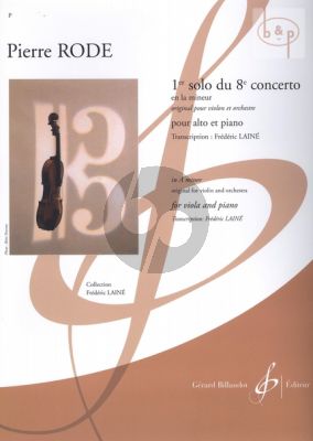 1er Solo du Concerto No.8 la-mineur for Viola and Piano