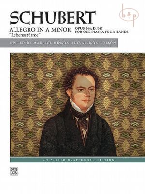 Allegro a-minor Op.144 D.947 "Lebenssturme" for Piano 4 Hands