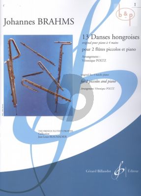 13 Danses Hongroises Vol.1 (orig. piano 4 hds) (2 Piccolos-Piano) (arr. Veronique Poltz)