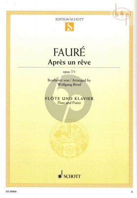 Apres un Reve Op.7 No.1 Flute and Piano