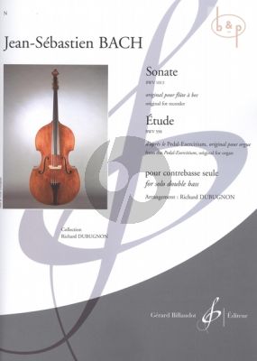 Sonate BWV 1013 & Etude BWV 598