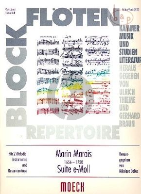 Marais Suite e-moll 2 Melodie Instrumente und BC (Part./Stimmen) (Nikolaus Delius)
