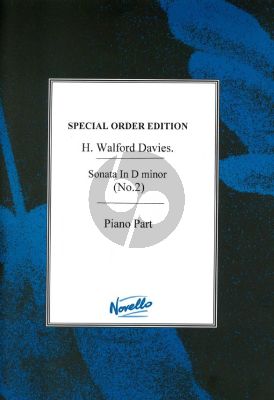 Walford Davies Violin Sonata no.2 D-minor Violin-Piano