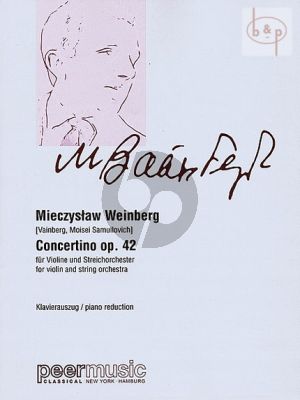 Weinberg Concertino Op.42 Violine und Streichorchester (Klavierauszug)