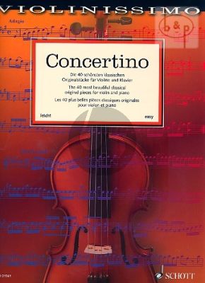 Concertino Violin and Piano (Violinissimo Vol. 1)