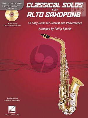 Classical Solos (15 Easy Solos for Contest and Performance) (Alto Sax.) (Bk-Cd)