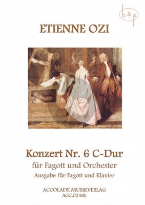 Ozi Concerto No.6 C-major (Bassoon-Orch.) (piano red.) (Dassonville/Colombo)