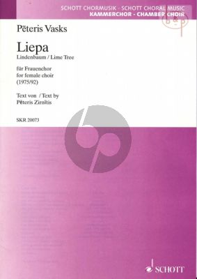 Liepa (Lindenbaum-Lime Tree) (1975 / 92) (SSAA)