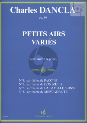 Petits Airs Varies Op.89 Violin-Piano