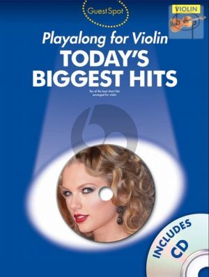 Guest Spot Today's Biggest Hits Play-Along Violin (Bk-Cd) (easy level)