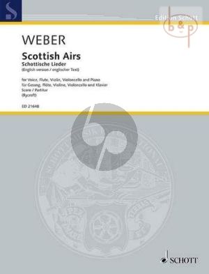 Scottish Airs WEV U.16 (Voice-Fl.-Vi.-Vc.-Pi.) (Score) (english version)